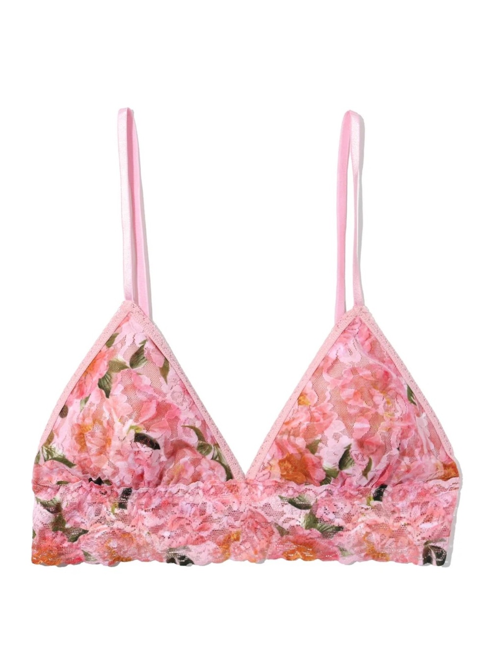 NWT Hanky Panky Printed Signature Triangle Padded Lace Bra